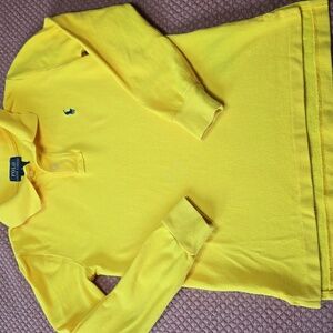Polo by Ralph Lauren Vibrant Yellow Boys Shirt - Size 6 -(Smudge near wristband)